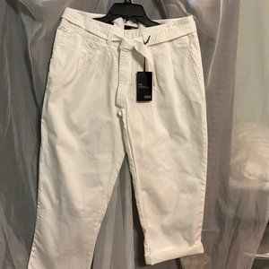 White crop pants size 12